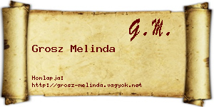 Grosz Melinda névjegykártya